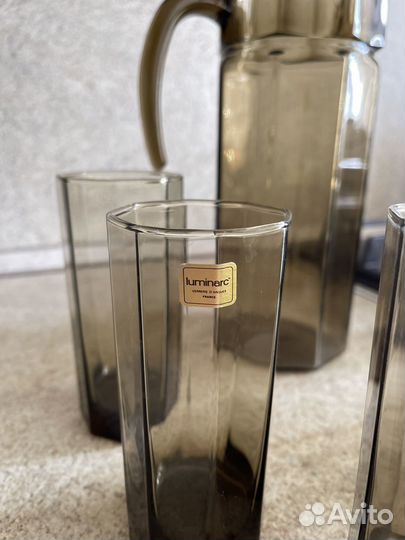 Кувшин стаканы чашки чайник набор СССР винтаж