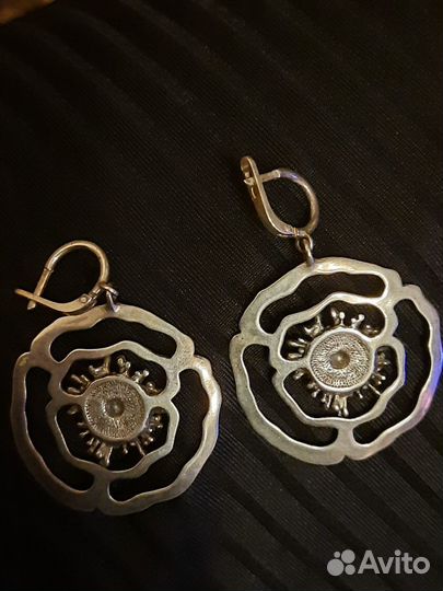 Серьги серебро 925 пробы