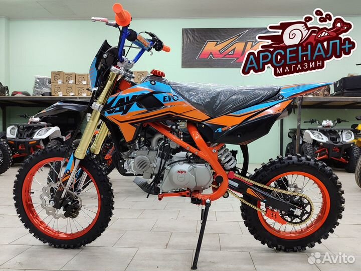 Питбайк kayo evolution yx140em (эл.стартер)