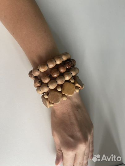 Набор деревянных украшений 7 шт