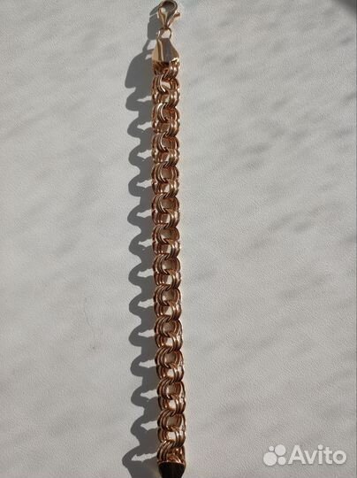 Мужской золотой браслет Бисмарк 585 пробы