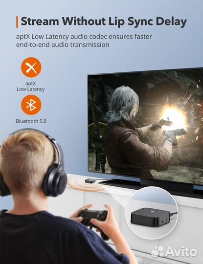 Bluetooth трансмиттер - ресивер с оптическим spdif