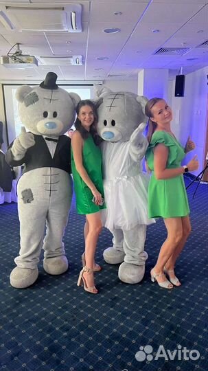 Ростовые куклы, экспресс поздравление Мишка Тедди