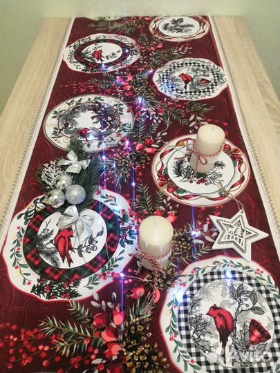 Скатерть - дорожка новогодняя