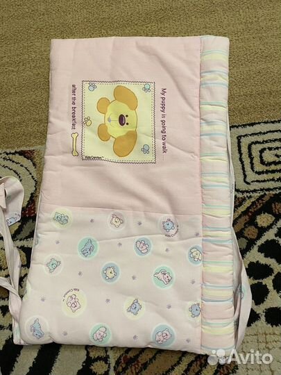 Мягкие бортики для детской кроватки