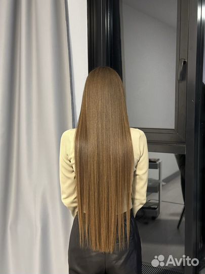 Кератиновое выпрямление волос