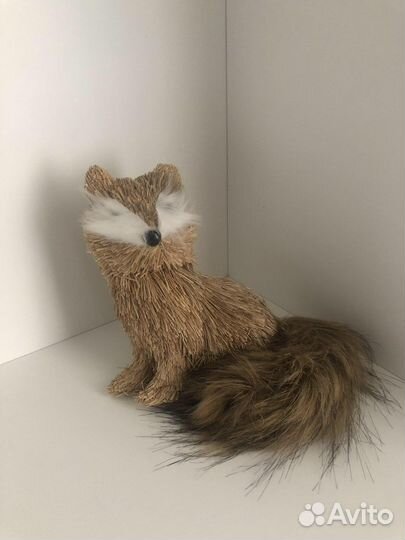 Декор для дома лиса из саломы