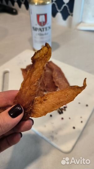 Джерки (куриные чипсы). Закуски к пиву