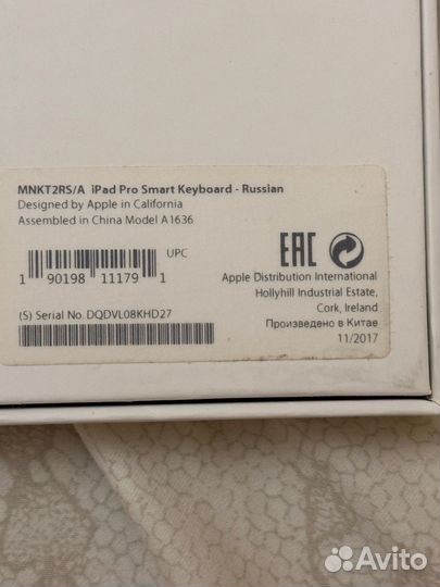 Клавиатура apple magic keyboard для iPad pro 12.9