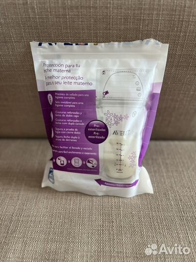 Пакеты для сбора и хранения грудного молока Avent