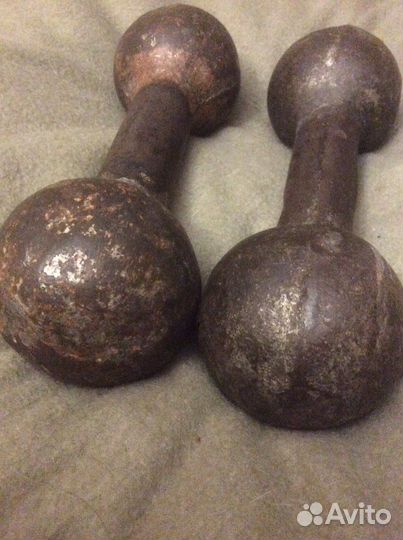 Гантели чугунные СССР по 4 кг