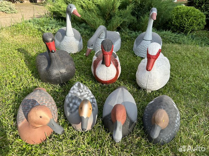 Садовые фигурки птиц водоплавающих