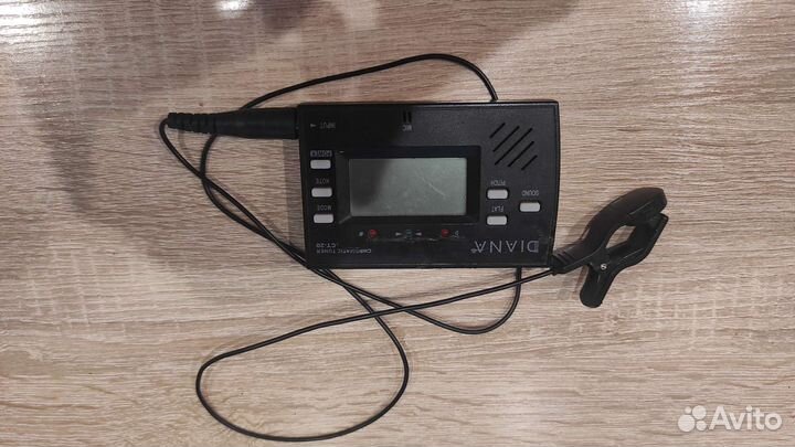 Тюнер прищепка гитарный инструментальный