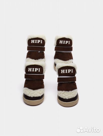 Зимняя обувь для собак на липучке