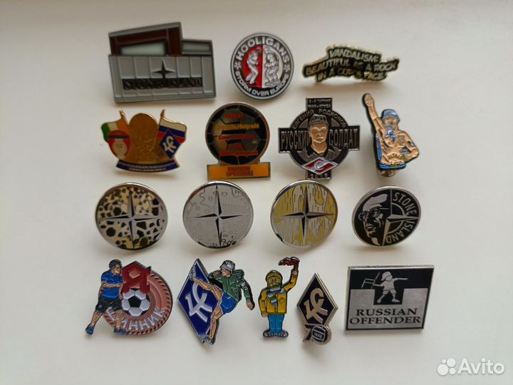 Футбольные значки, casual pins