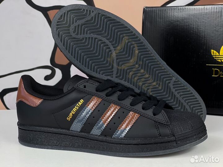 Adidas Superstar x Dime Adv Black Carbon Brown