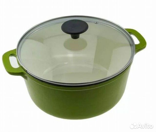 Кастрюля чугунная эмалированная