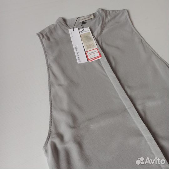 Новая 100% шелк рубашка Calvin Klein оригинал