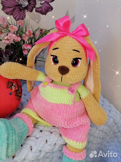 Плюшевый заяц ручной работы