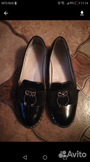 Туфли для девочки 34-35 раз