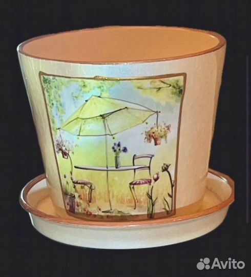 Горшок керамический 3 шт бу для цветов