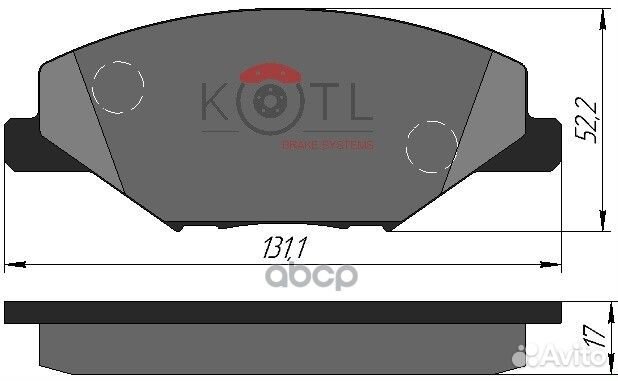 Колодки тормозные дисковые передние к-т VW polo
