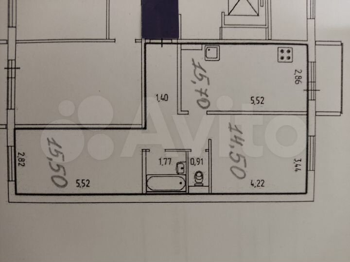 2-к. квартира, 58,5 м², 2/10 эт.
