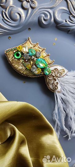 Брошь ручной работы