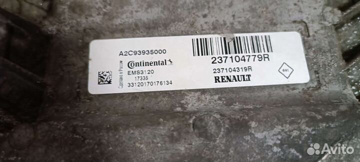 Эбу renault sandero 2