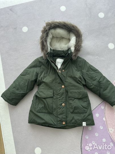 Парка утепленная детская