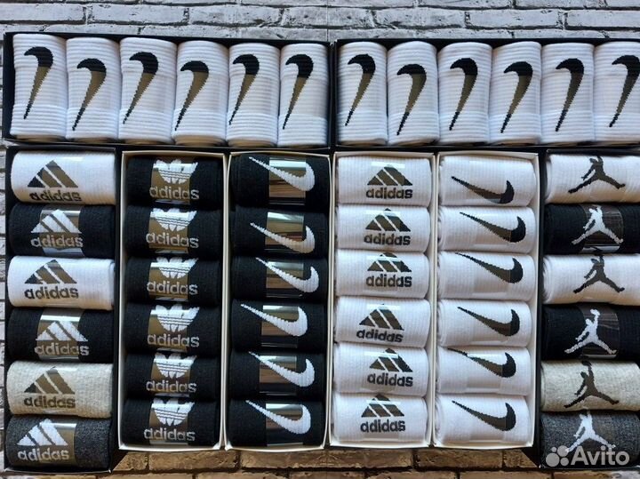 Носки Nike Fila Jordan Adidas