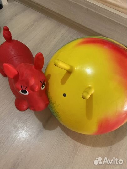 Лошадка прыгун john и фитбол