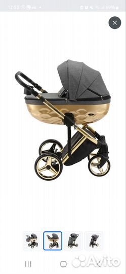 Коляска 2 в 1 adamex chantal