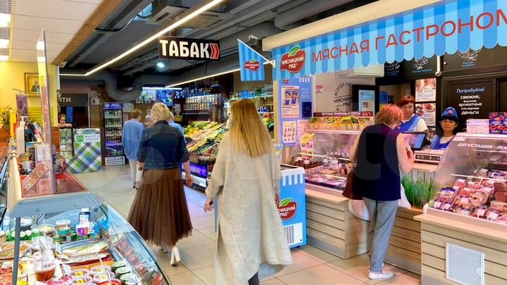 Сдам отделы в гастрономе 25 м2, 20 м2, 13 м2, 7 м2