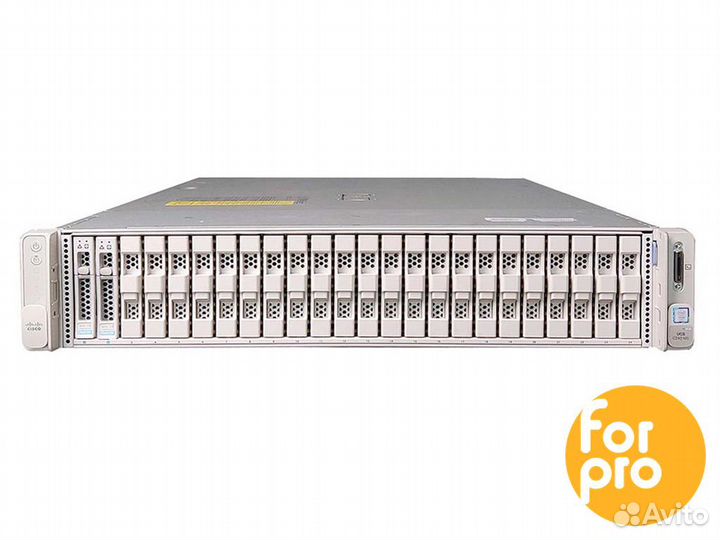 Сервер cisco UCS c240 M5 24SFF 2x6140Gold 32GB