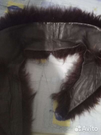 Меховой воротник из енота