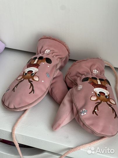 Варежки зимние детские 1 год