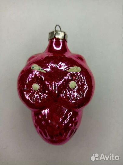 Сова, фонарик Ёлочные игрушки СССР