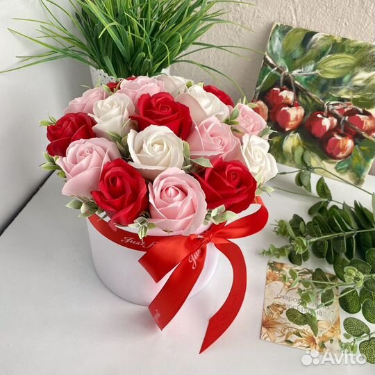 Букеты из 15 и 17 мыльных роз