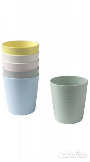 IKEA kalas набор пластиковых стаканов 6 шт