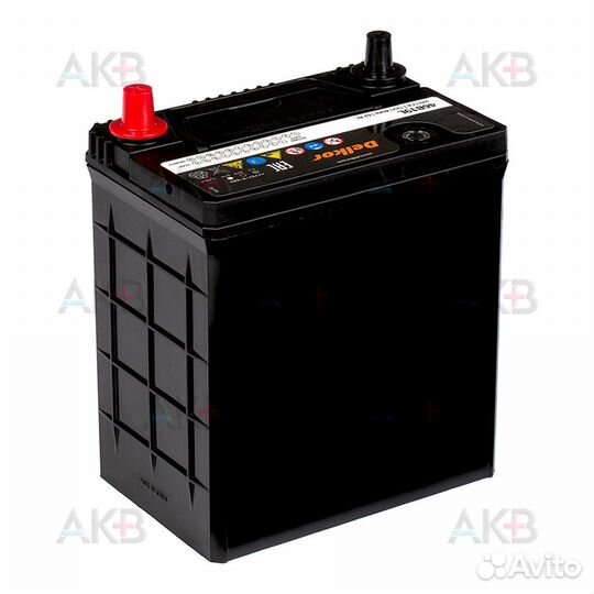 Аккумулятор автомобильный Delkor 46B19L (40R 370A