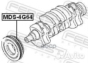 Шкив коленвала 4G64 (mitsubishi galant EA 1996
