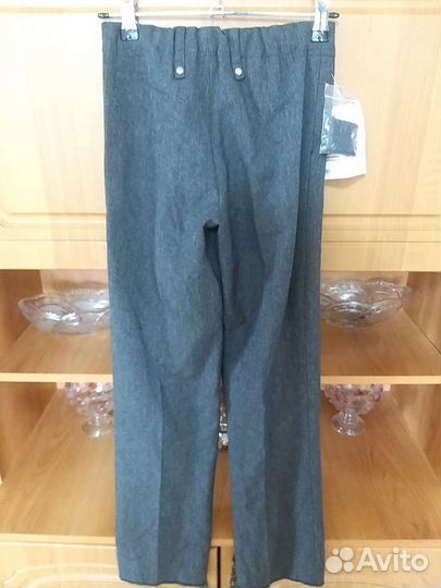 Брюки школьные серые