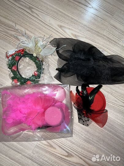 Аксессуары для фотосессии (шляпки, ободок)