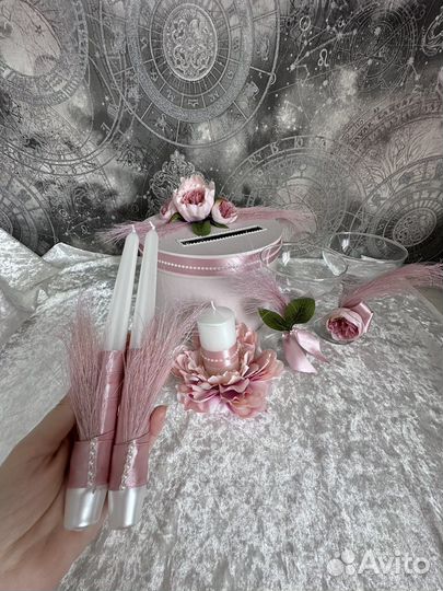 Свадебный набор, казна, бокалы, семейный очаг