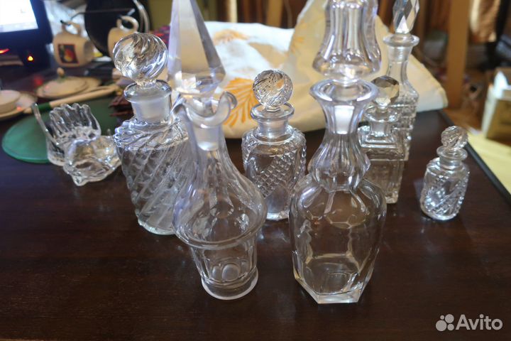 Стеклянные флаконы и пробки хрусталь