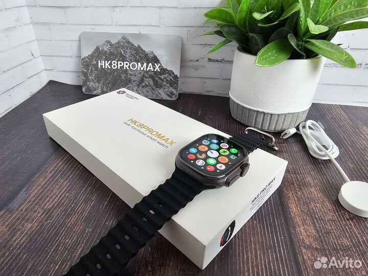 Смарт часы HK 8 PRO MAX amoled экран гарантия