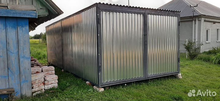 Гараж-пенал односкатный