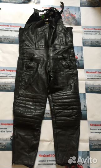 586) Кожаные мото штаны