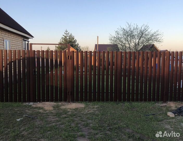 Евроштакетник Металлический штакетник